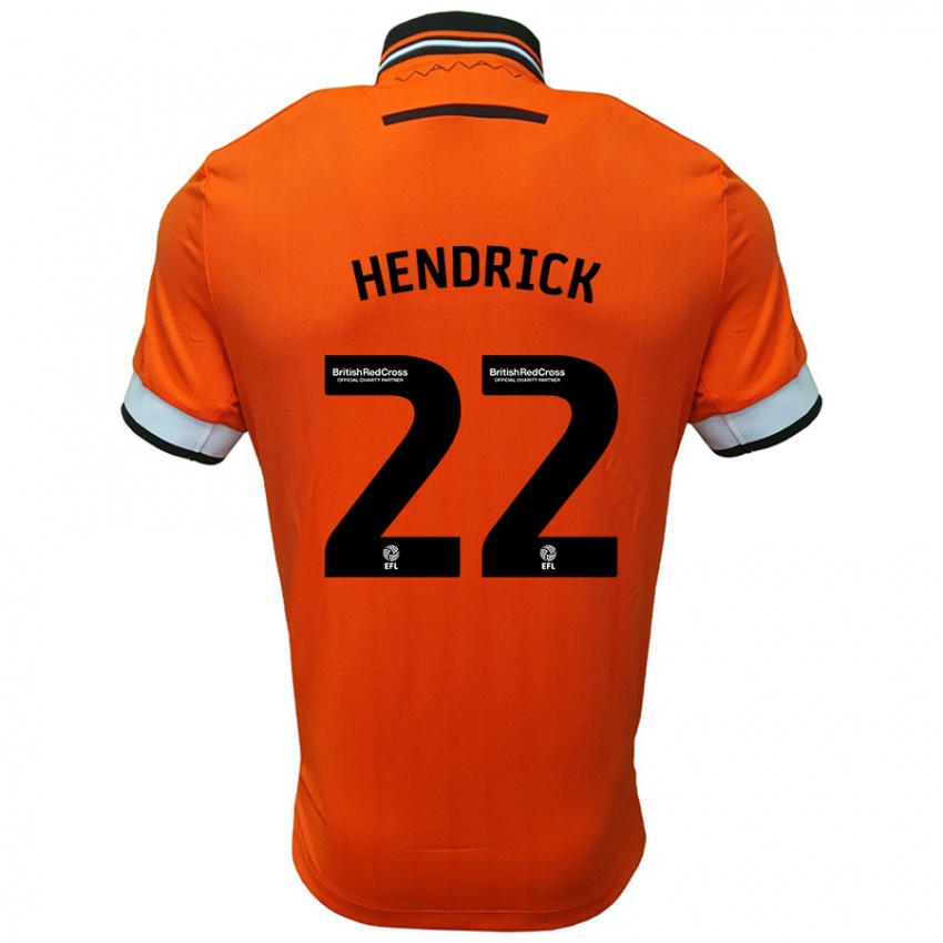 Heren Jeff Hendrick #22 Oranje Wit Uitshirt Uittenue 2024/25 T-Shirt