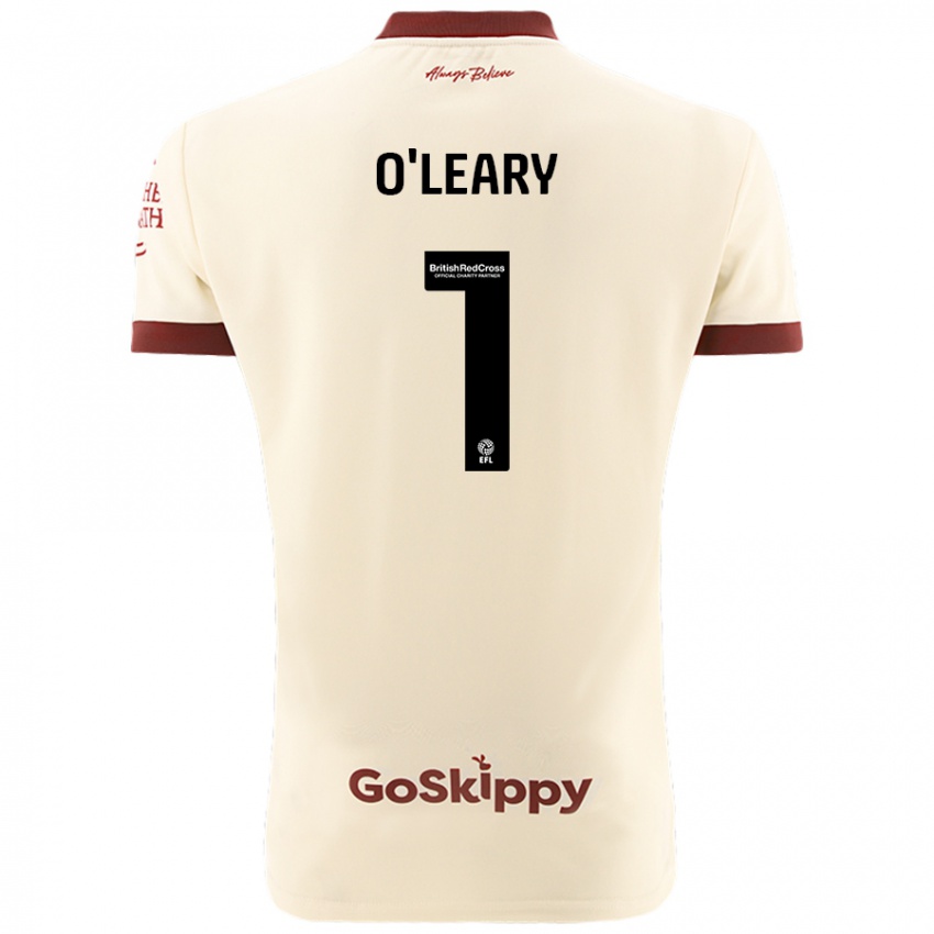 Heren Max O'leary #1 Crèmewit Uitshirt Uittenue 2024/25 T-Shirt