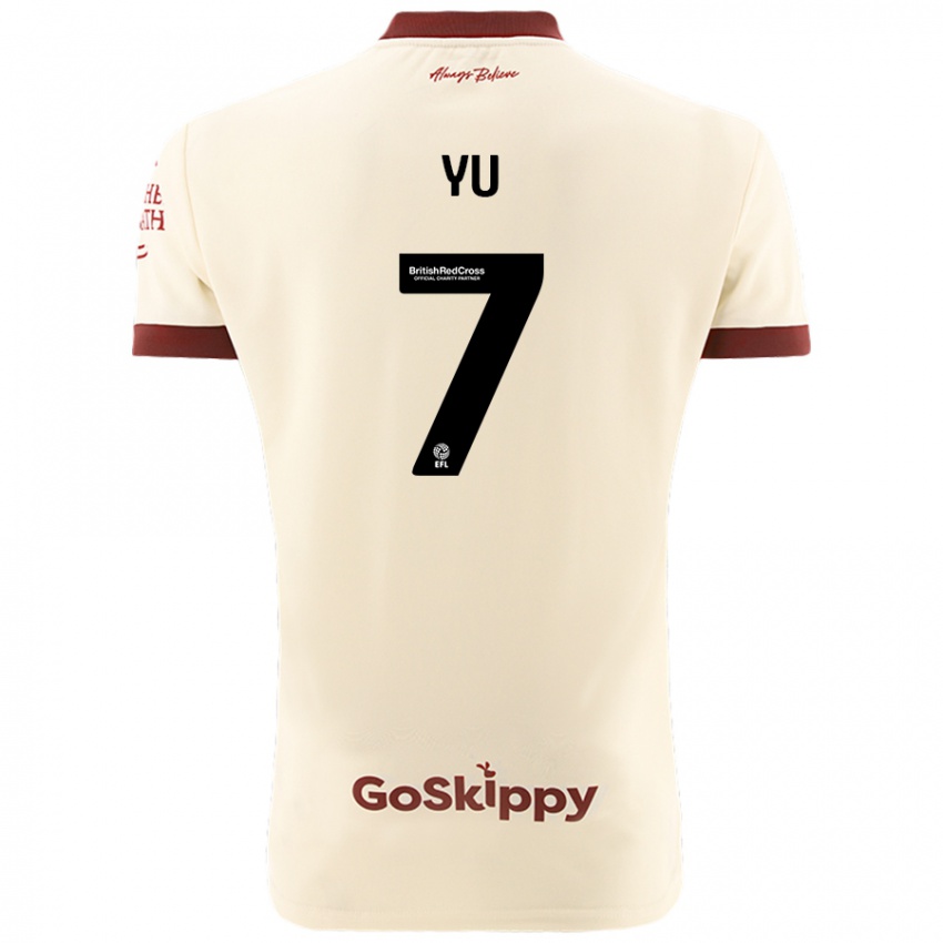 Heren Yu Hirakawa #7 Crèmewit Uitshirt Uittenue 2024/25 T-Shirt