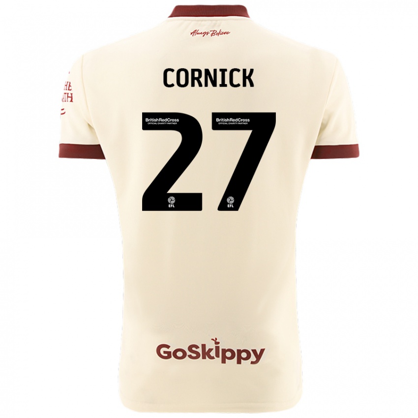 Heren Harry Cornick #27 Crèmewit Uitshirt Uittenue 2024/25 T-Shirt