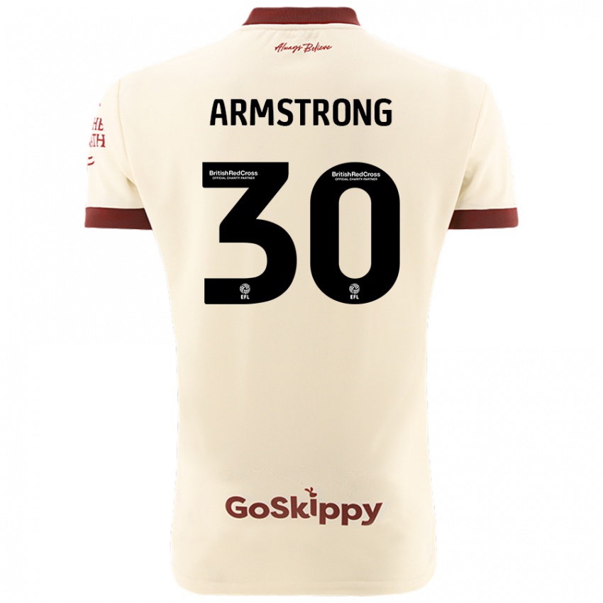 Heren Sinclair Armstrong #30 Crèmewit Uitshirt Uittenue 2024/25 T-Shirt