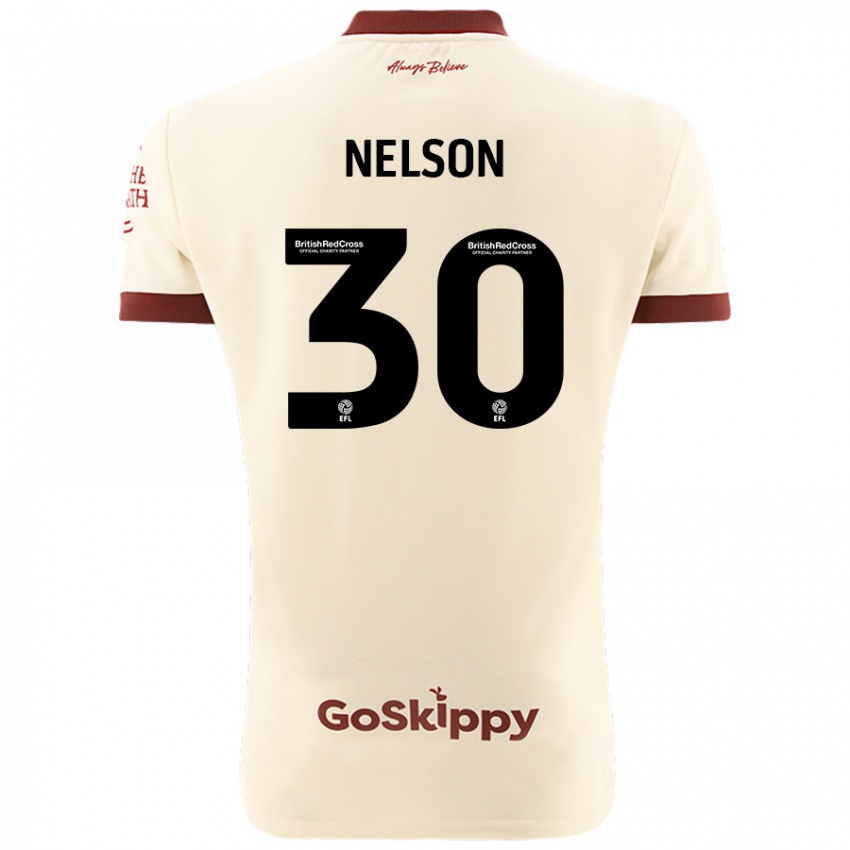 Heren Raekwon Nelson #30 Crèmewit Uitshirt Uittenue 2024/25 T-Shirt