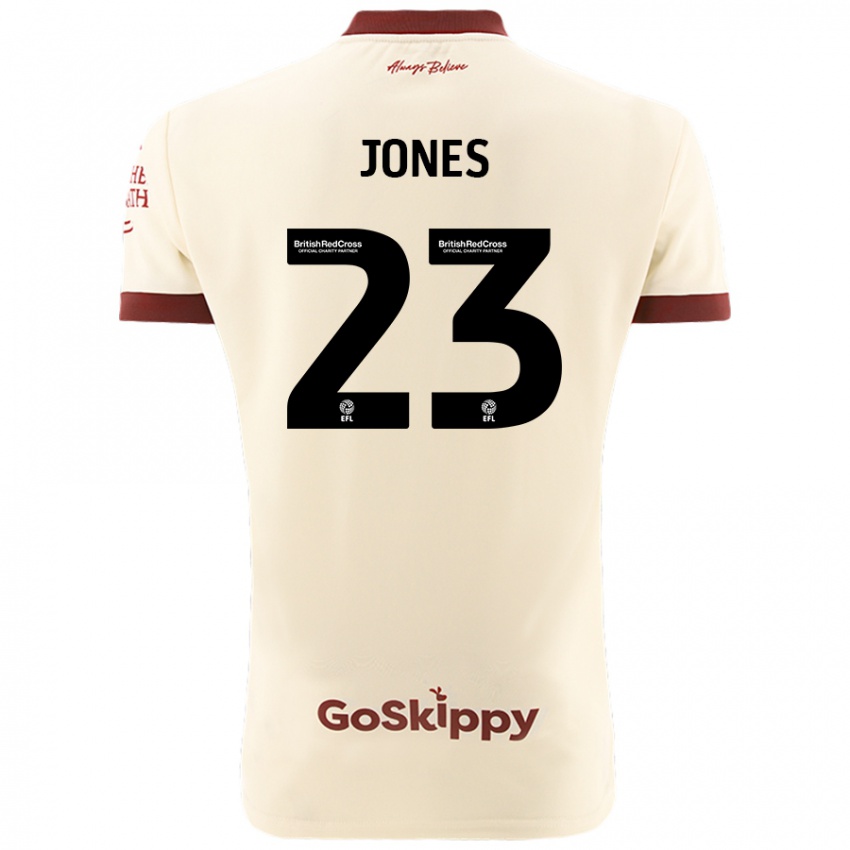 Heren Carrie Jones #23 Crèmewit Uitshirt Uittenue 2024/25 T-Shirt