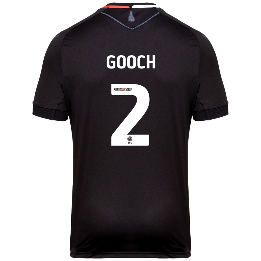 Heren Lynden Gooch #2 Zwart Uitshirt Uittenue 2024/25 T-Shirt