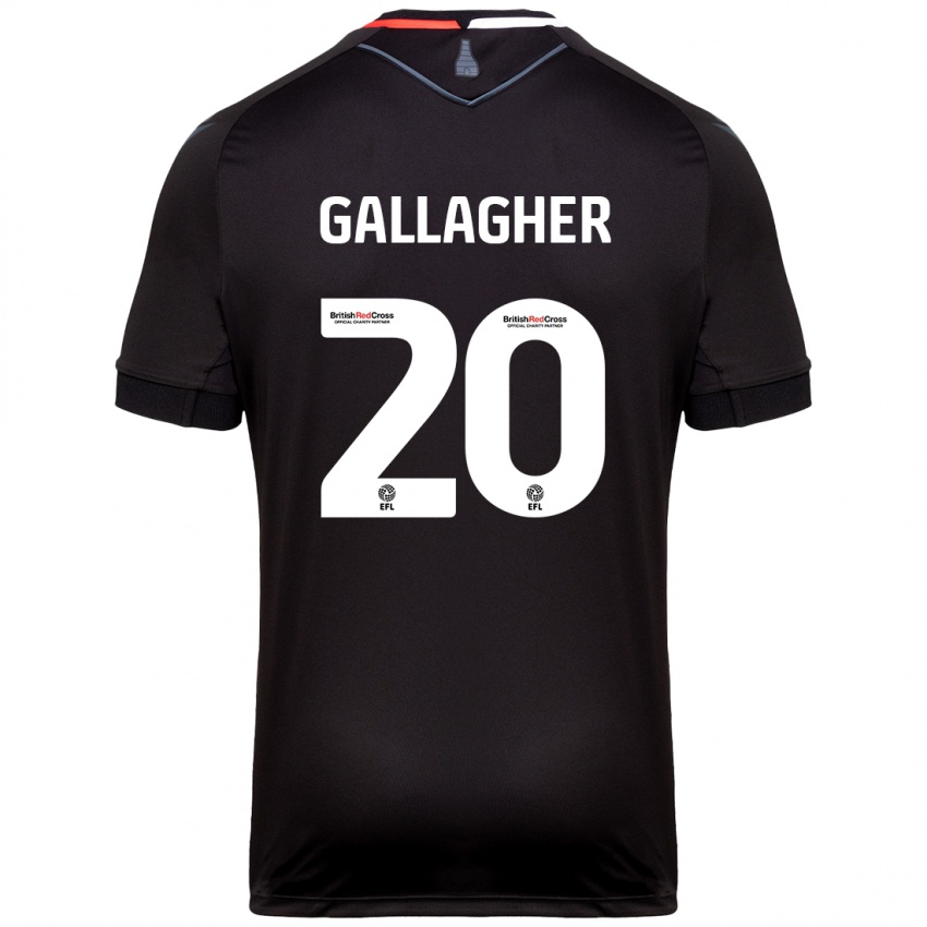 Heren Sam Gallagher #20 Zwart Uitshirt Uittenue 2024/25 T-Shirt