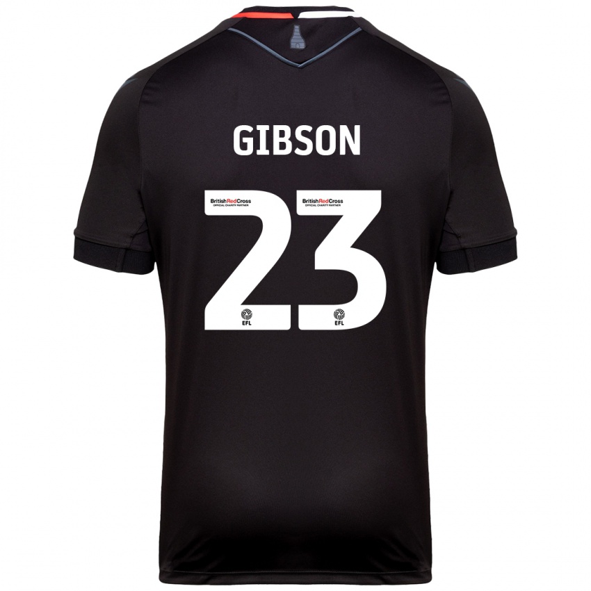 Heren Ben Gibson #23 Zwart Uitshirt Uittenue 2024/25 T-Shirt