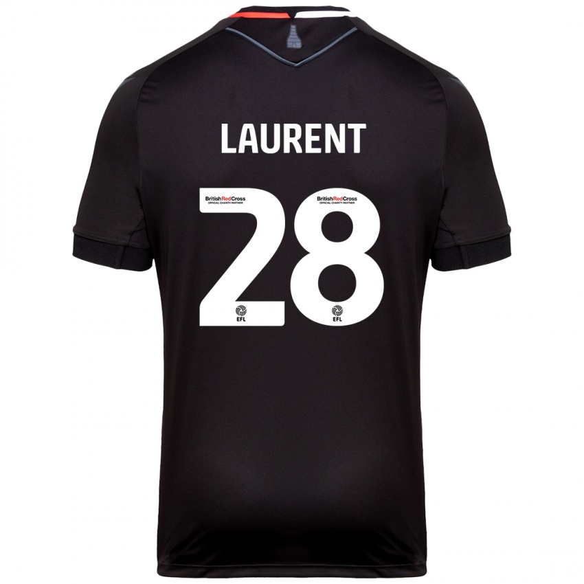 Heren Josh Laurent #28 Zwart Uitshirt Uittenue 2024/25 T-Shirt