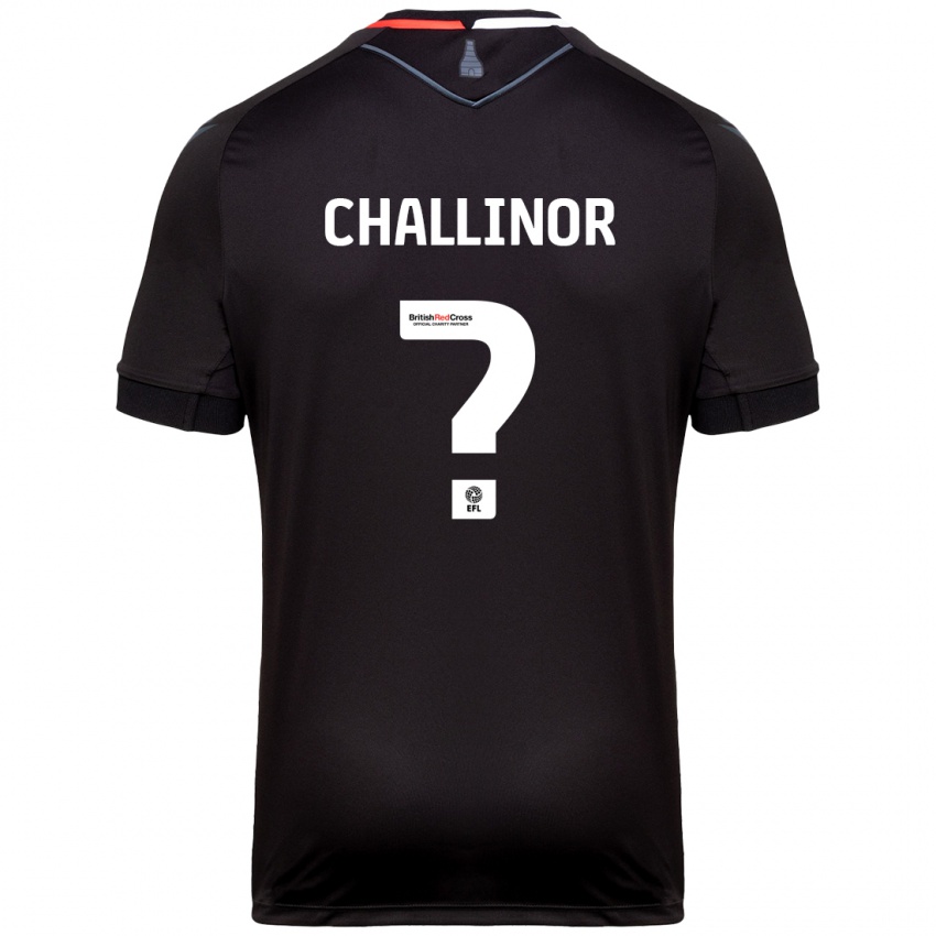 Heren Oliver Challinor #0 Zwart Uitshirt Uittenue 2024/25 T-Shirt