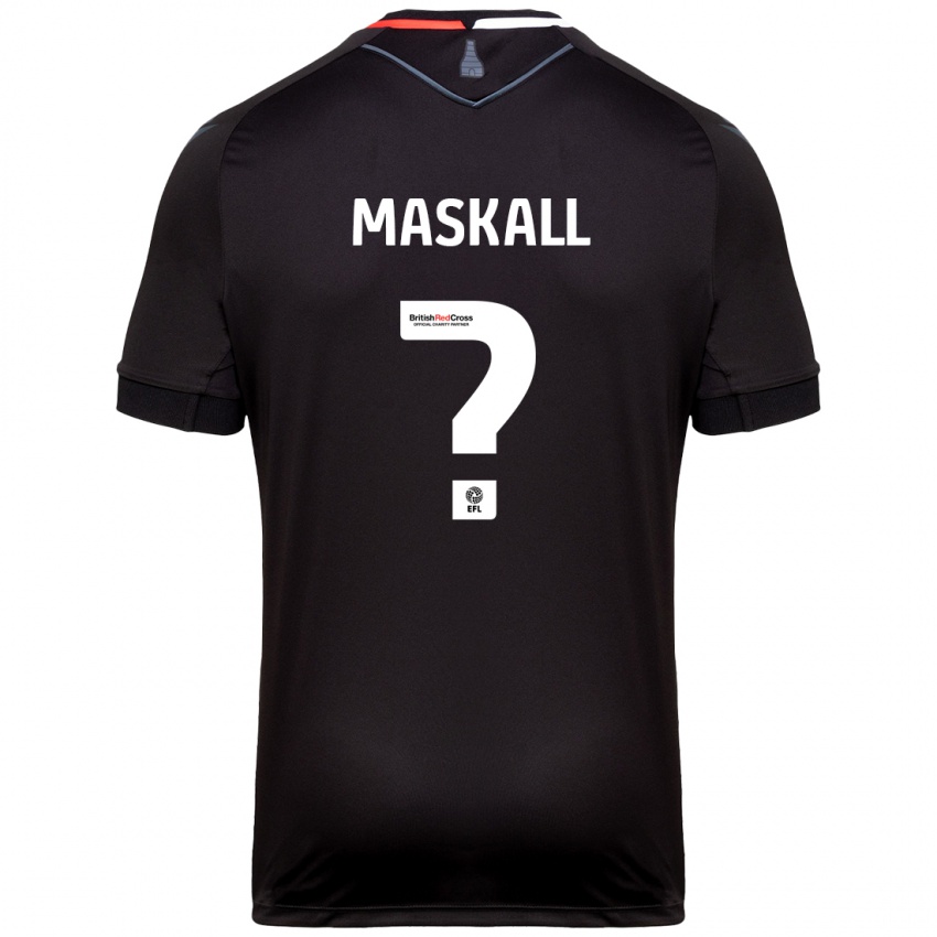 Heren Josh Maskall #0 Zwart Uitshirt Uittenue 2024/25 T-Shirt