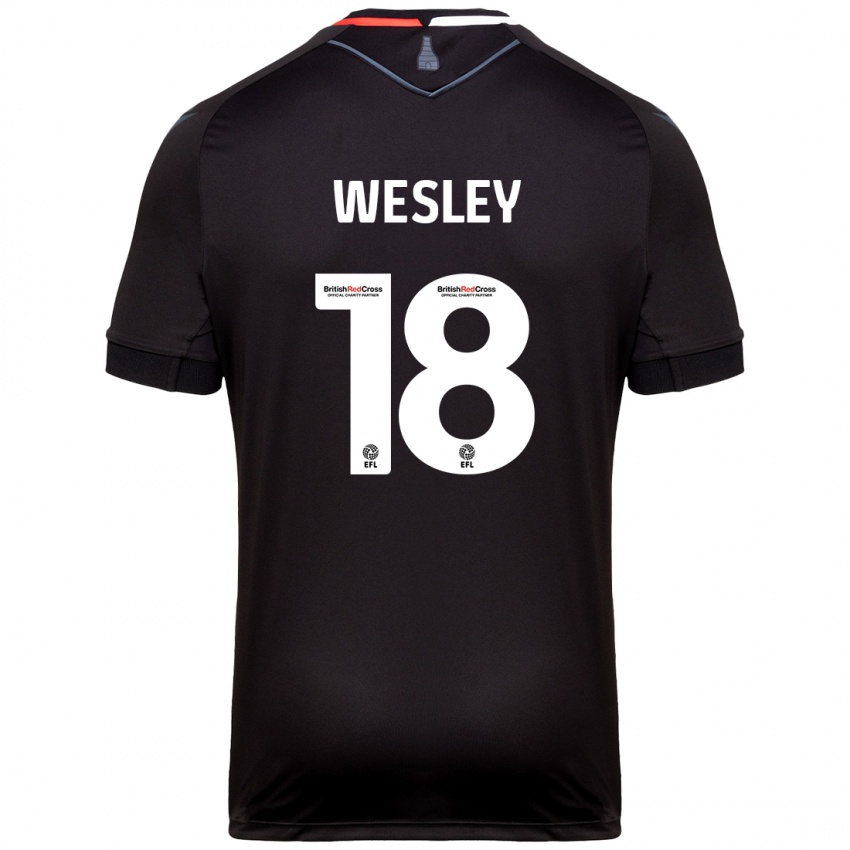 Heren Wesley Moraes #18 Zwart Uitshirt Uittenue 2024/25 T-Shirt