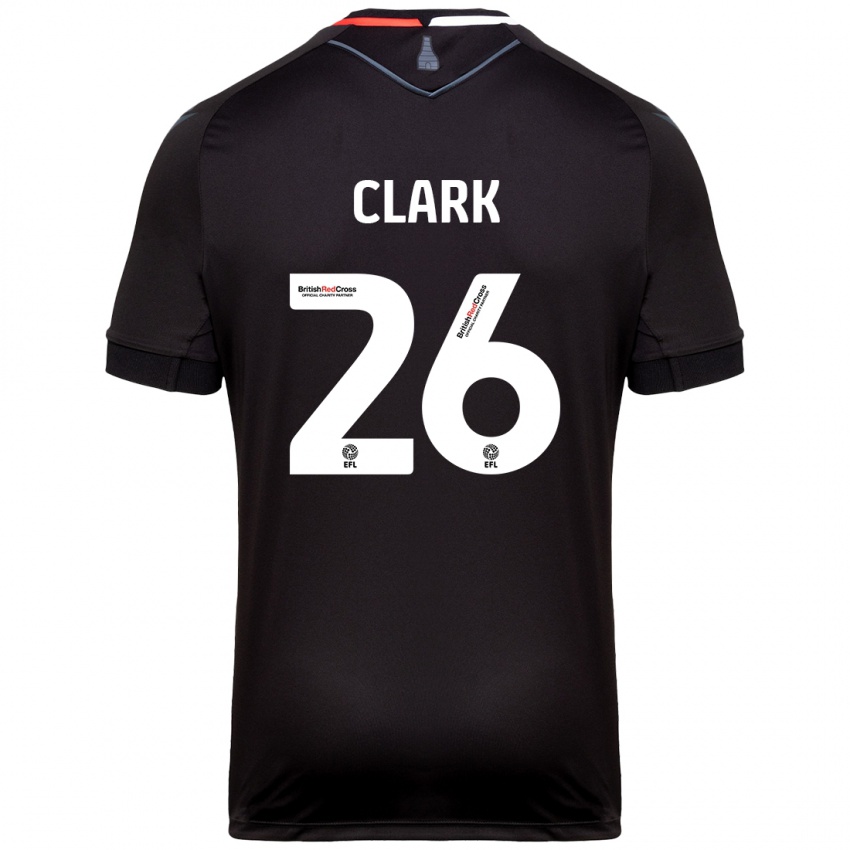 Heren Ciaran Clark #26 Zwart Uitshirt Uittenue 2024/25 T-Shirt