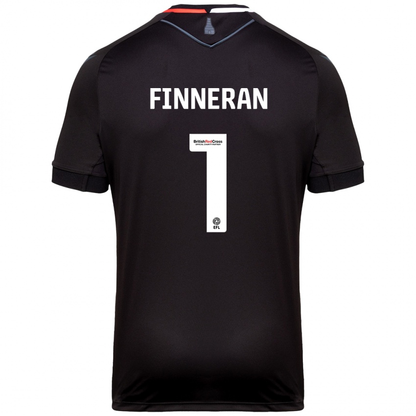 Heren Ellie Finneran #1 Zwart Uitshirt Uittenue 2024/25 T-Shirt