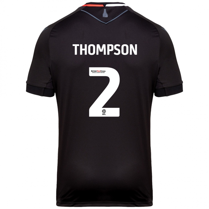 Heren Sophie Thompson #2 Zwart Uitshirt Uittenue 2024/25 T-Shirt