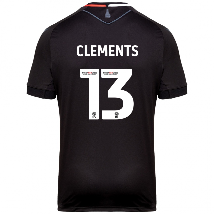 Heren Daisy Clements #13 Zwart Uitshirt Uittenue 2024/25 T-Shirt