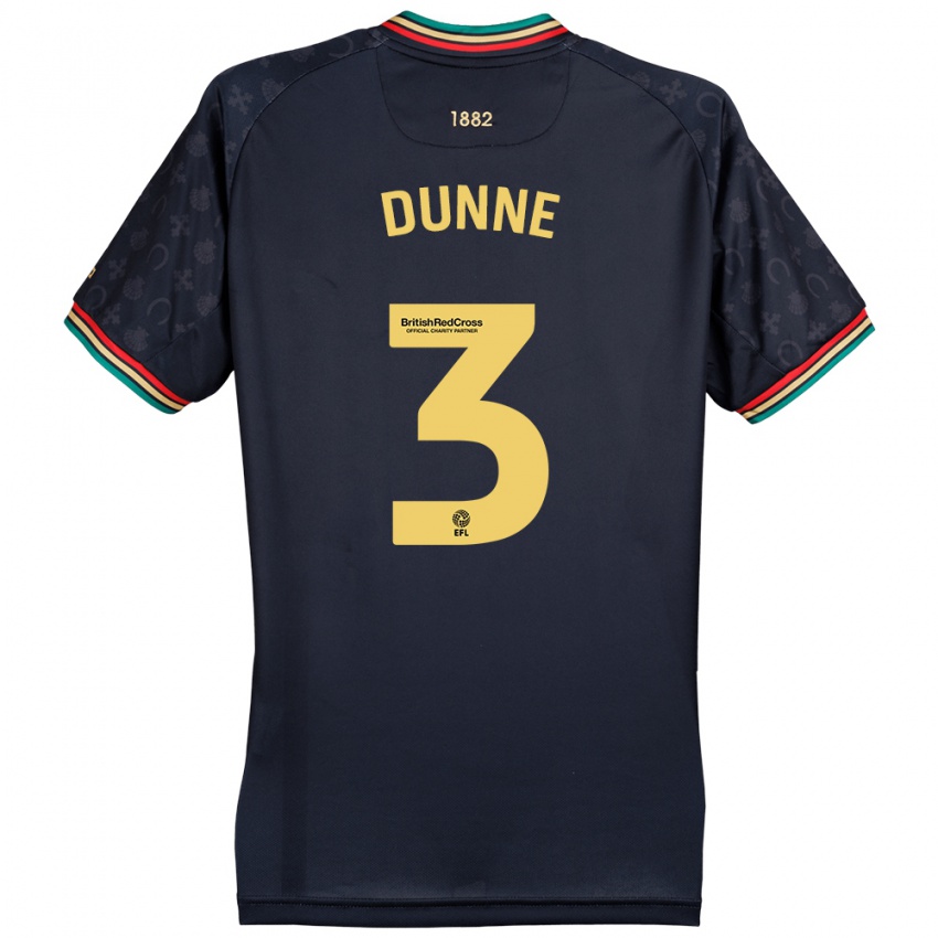 Heren Jimmy Dunne #3 Donker Marineblauw Uitshirt Uittenue 2024/25 T-Shirt