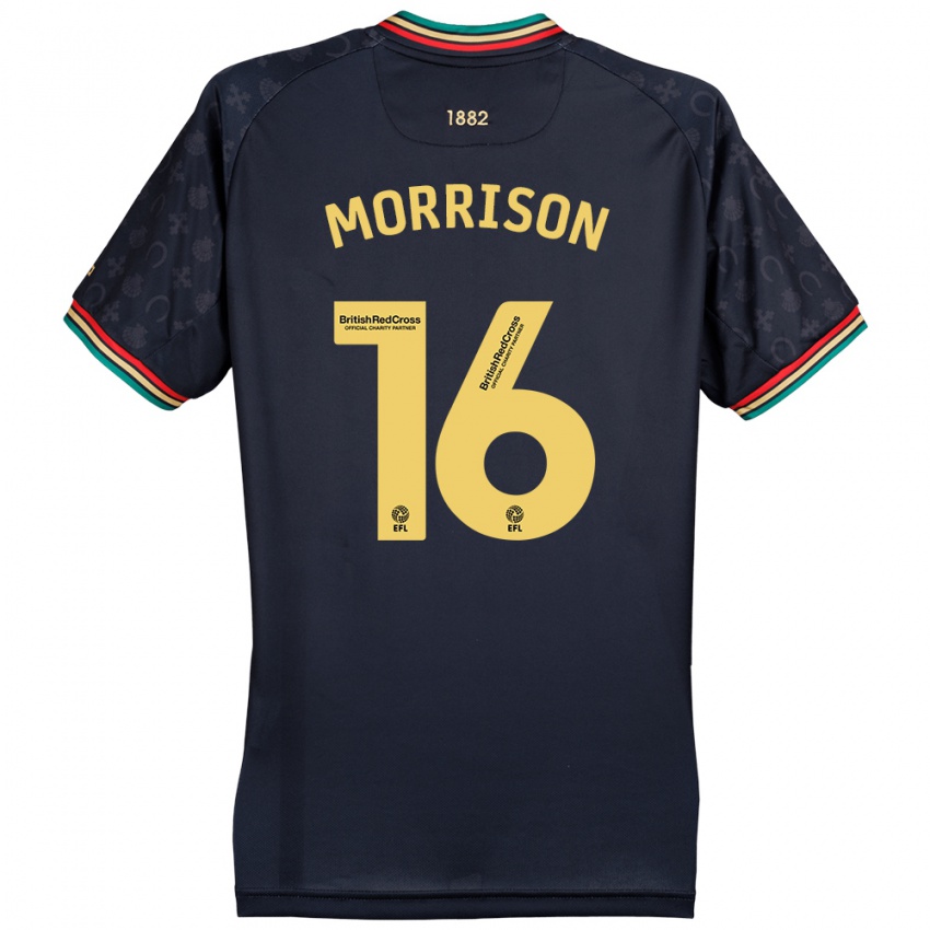 Heren Liam Morrison #16 Donker Marineblauw Uitshirt Uittenue 2024/25 T-Shirt