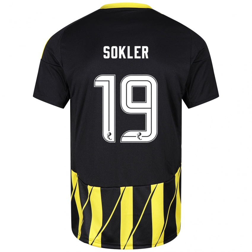 Heren Ester Sokler #19 Zwart Geel Uitshirt Uittenue 2024/25 T-Shirt