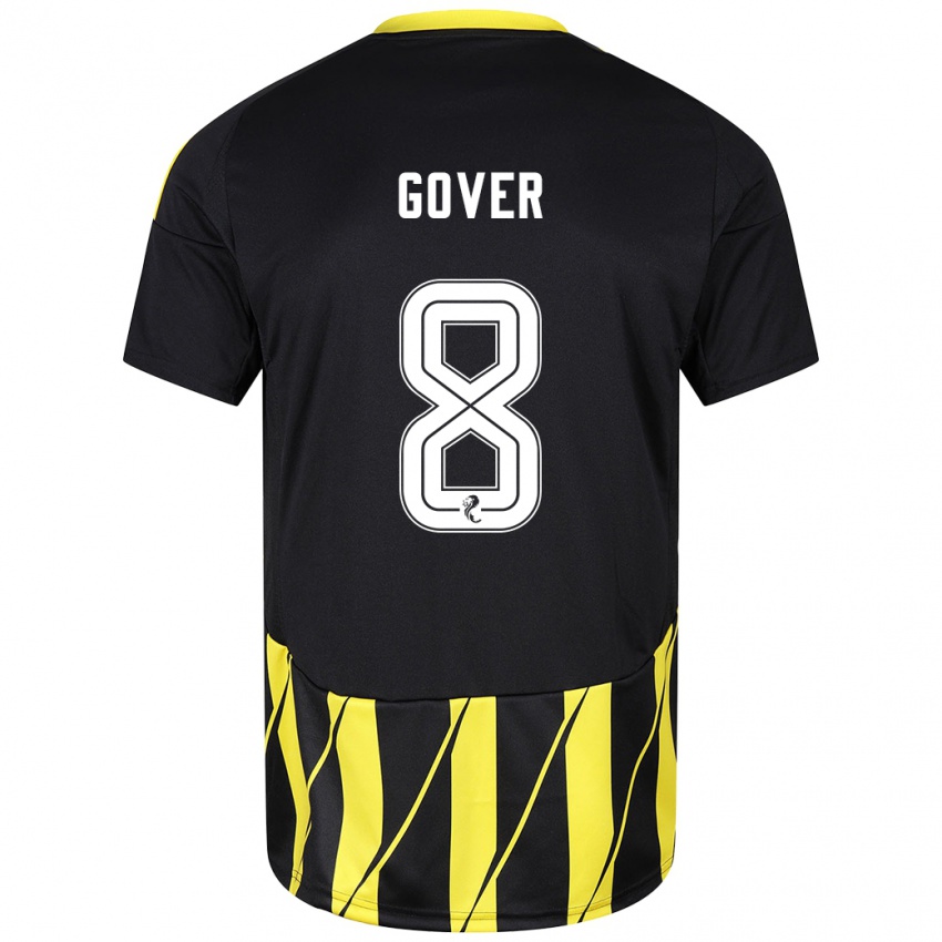 Heren Chloe Gover #8 Zwart Geel Uitshirt Uittenue 2024/25 T-Shirt