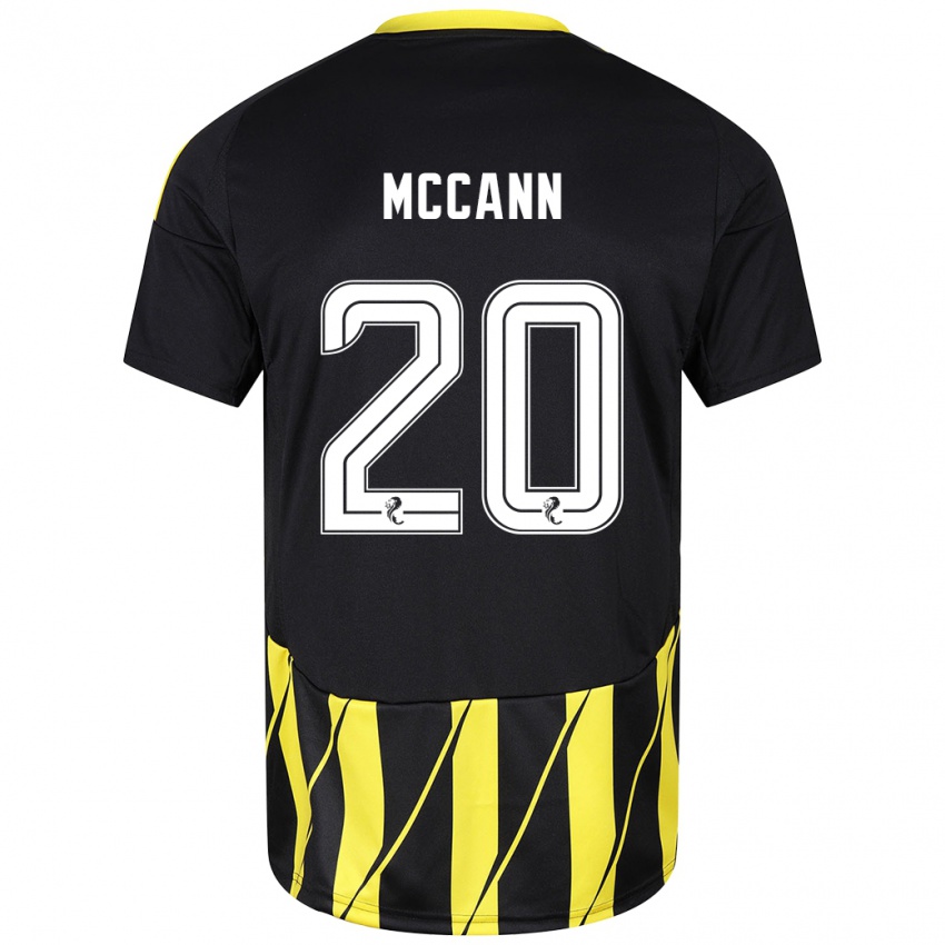 Heren Annalisa Mccann #20 Zwart Geel Uitshirt Uittenue 2024/25 T-Shirt