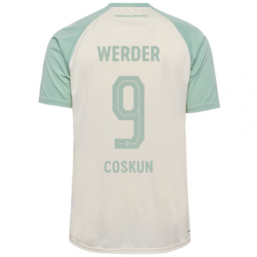 Heren Boran-Firat Coskun #9 Off-White Lichtgroen Uitshirt Uittenue 2024/25 T-Shirt