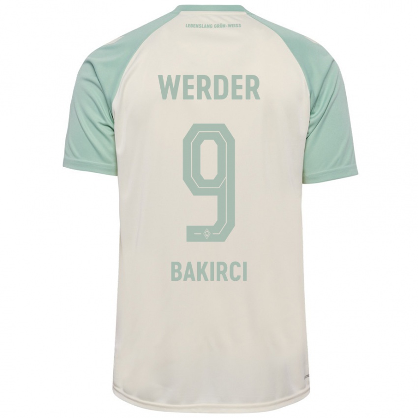 Heren Yunus Bakirci #9 Off-White Lichtgroen Uitshirt Uittenue 2024/25 T-Shirt