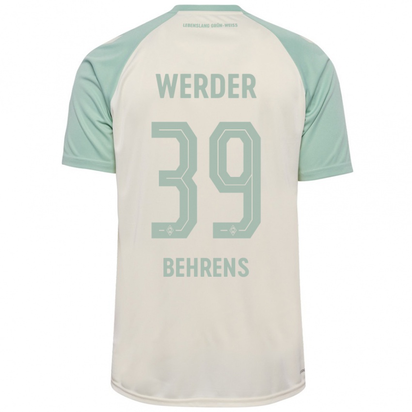 Heren Jette Behrens #39 Off-White Lichtgroen Uitshirt Uittenue 2024/25 T-Shirt