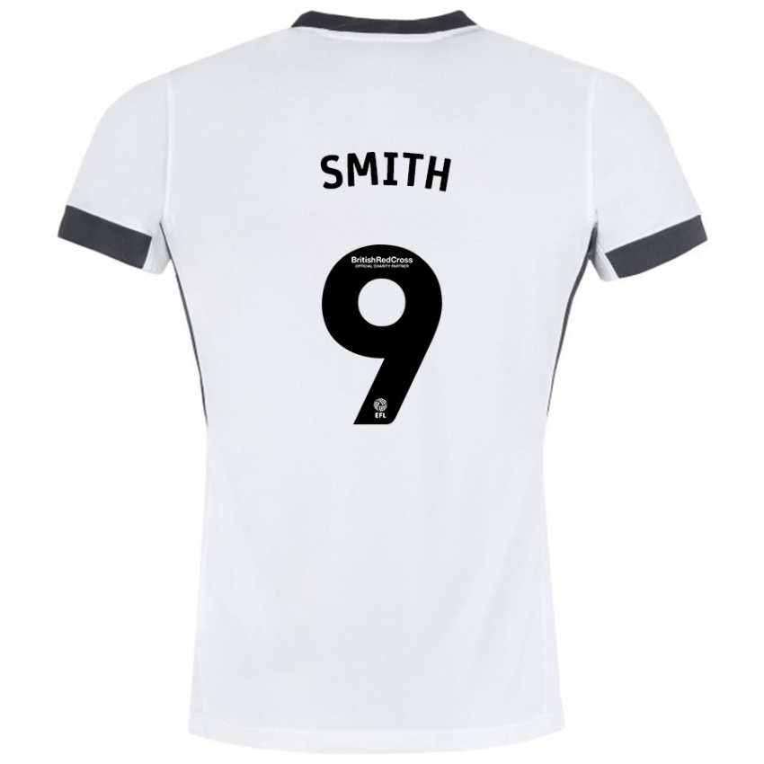 Heren Libby Smith #9 Wit Zwart Uitshirt Uittenue 2024/25 T-Shirt