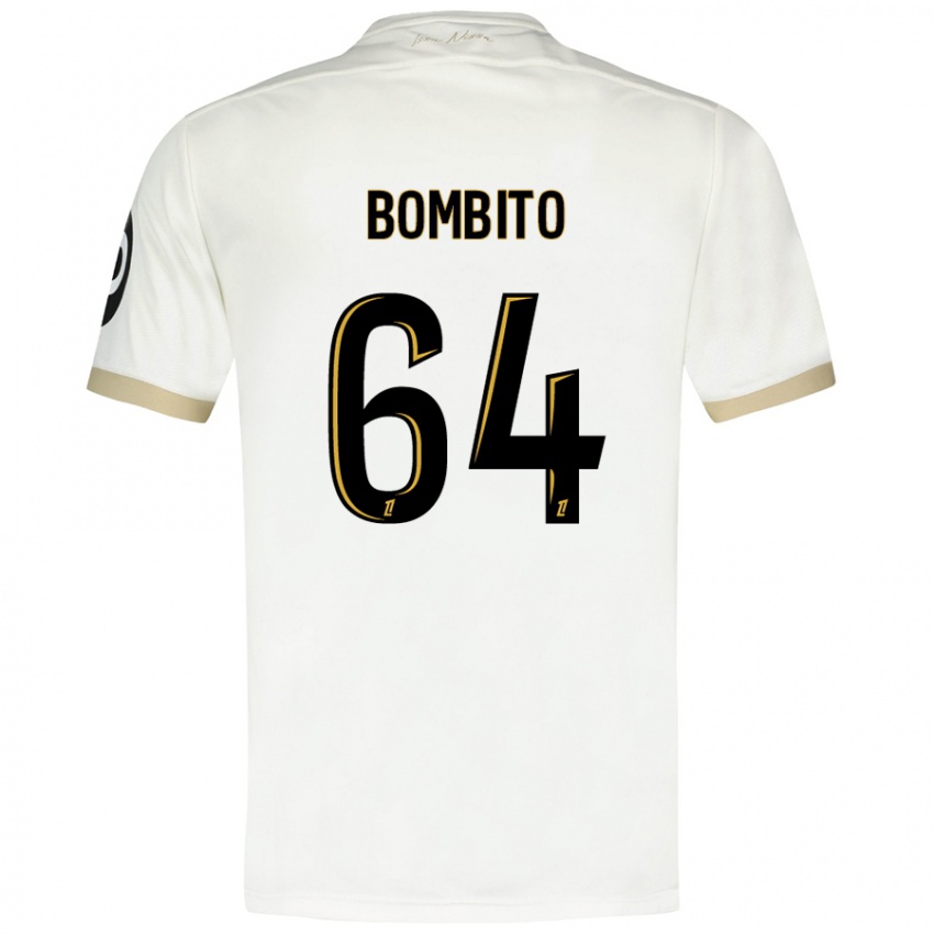 Heren Moïse Bombito #64 Wit Goud Uitshirt Uittenue 2024/25 T-Shirt