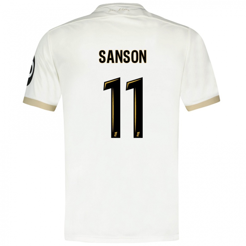 Heren Morgan Sanson #11 Wit Goud Uitshirt Uittenue 2024/25 T-Shirt