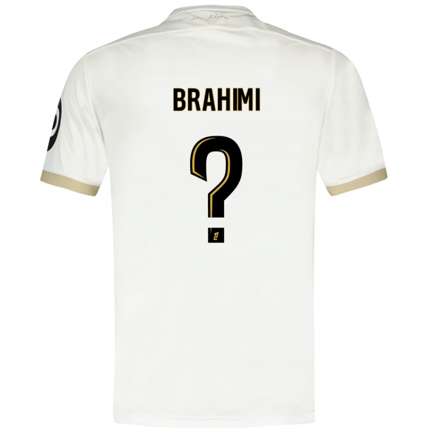 Heren Billal Brahimi #0 Wit Goud Uitshirt Uittenue 2024/25 T-Shirt