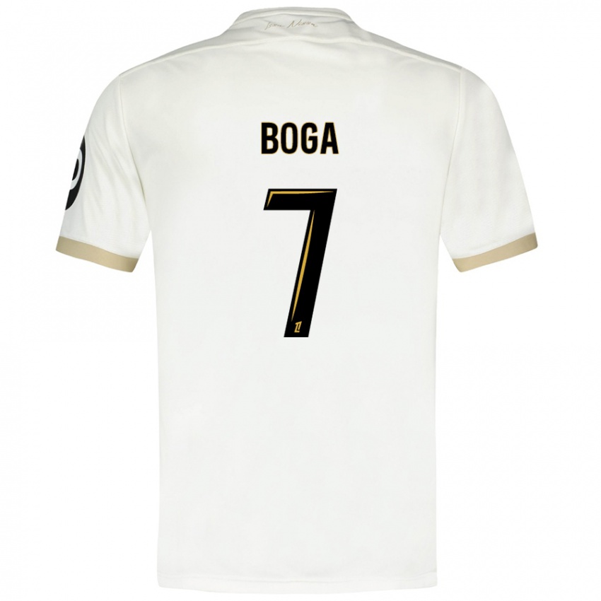 Heren Jérémie Boga #7 Wit Goud Uitshirt Uittenue 2024/25 T-Shirt