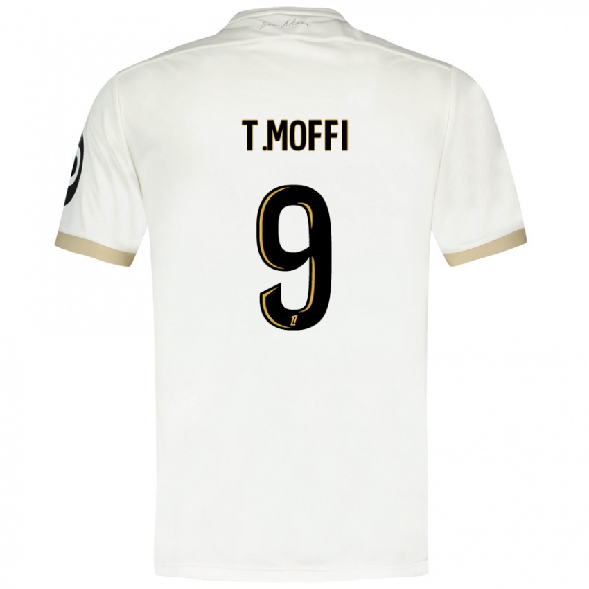 Heren Terem Moffi #9 Wit Goud Uitshirt Uittenue 2024/25 T-Shirt