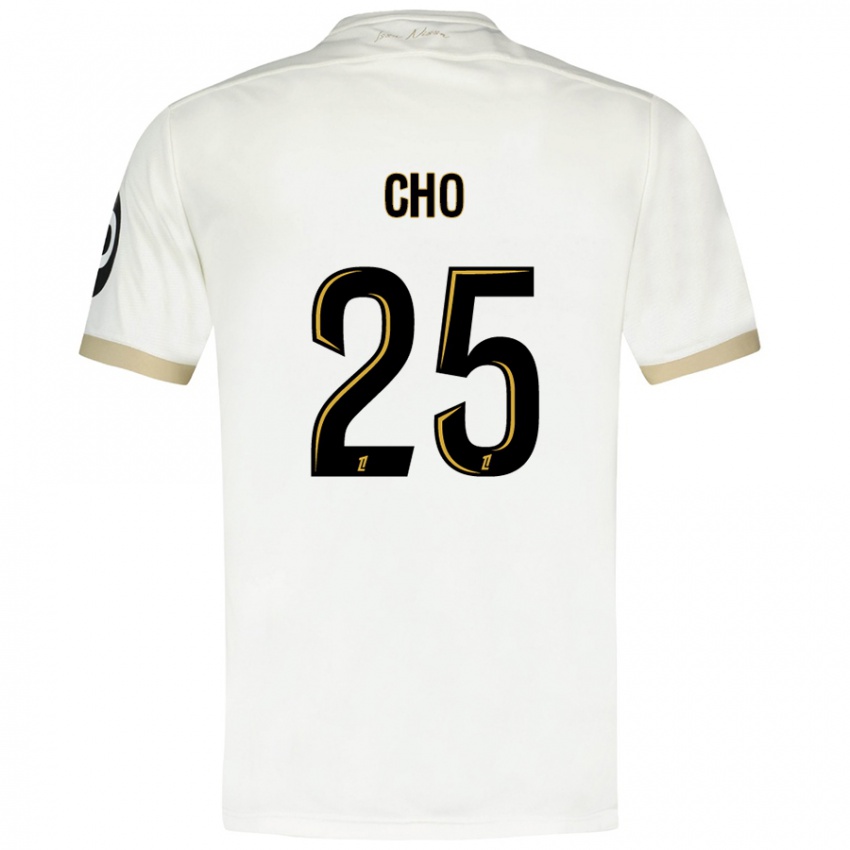 Heren Mohamed-Ali Cho #25 Wit Goud Uitshirt Uittenue 2024/25 T-Shirt