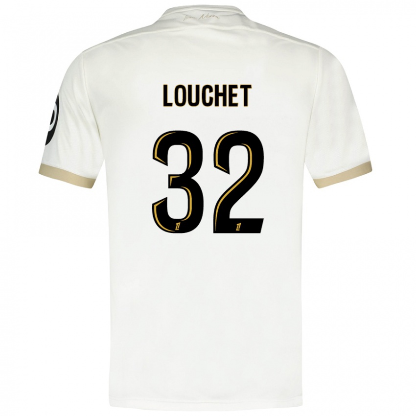 Heren Tom Louchet #32 Wit Goud Uitshirt Uittenue 2024/25 T-Shirt