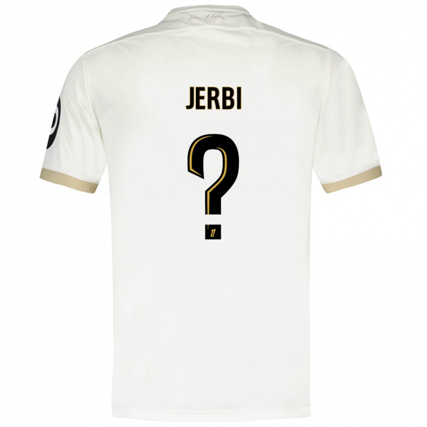 Heren Rayan Jerbi #0 Wit Goud Uitshirt Uittenue 2024/25 T-Shirt