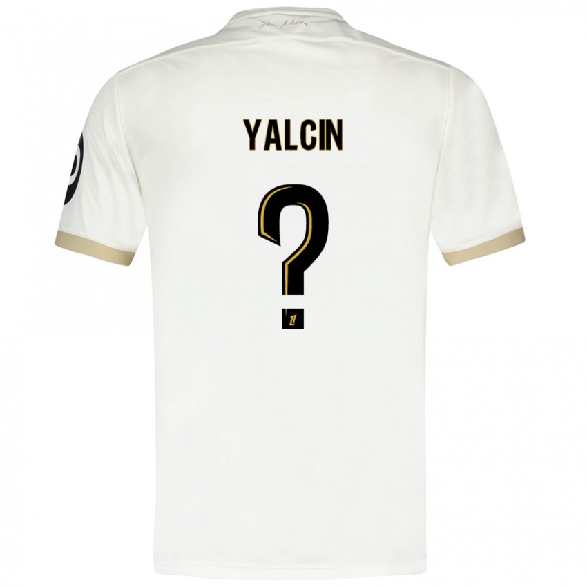 Heren Noah Yalcin #0 Wit Goud Uitshirt Uittenue 2024/25 T-Shirt