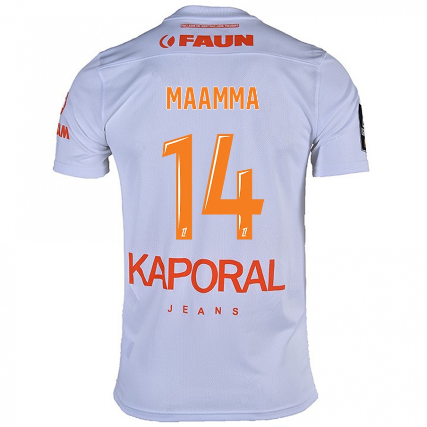 Heren Othmane Maamma #14 Wit Uitshirt Uittenue 2024/25 T-Shirt