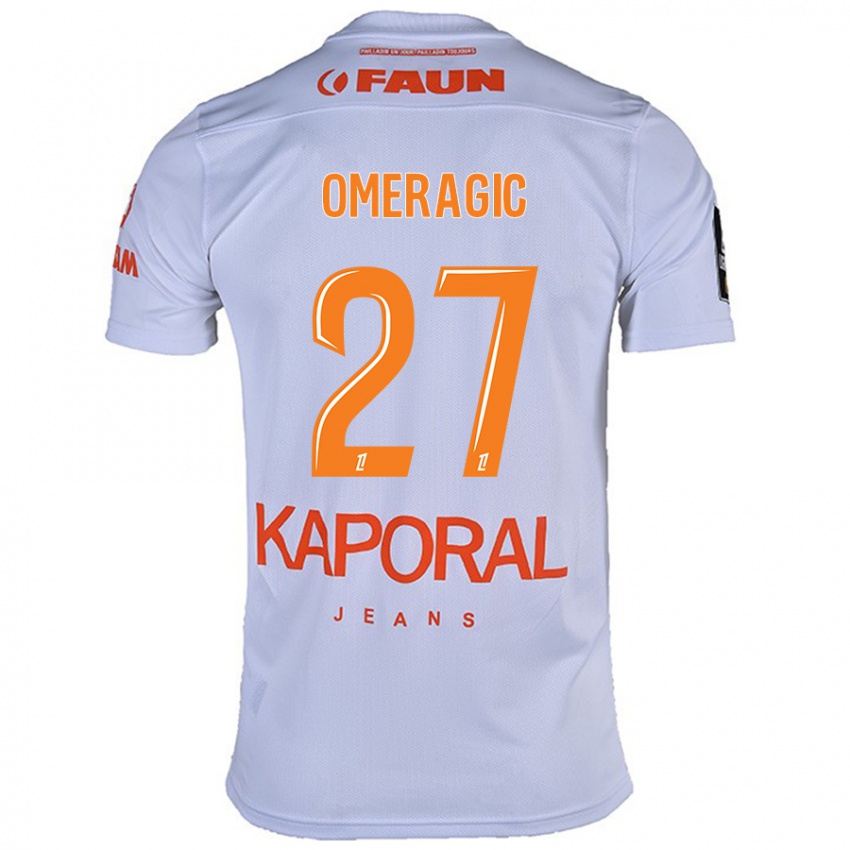 Heren Becir Omeragic #27 Wit Uitshirt Uittenue 2024/25 T-Shirt