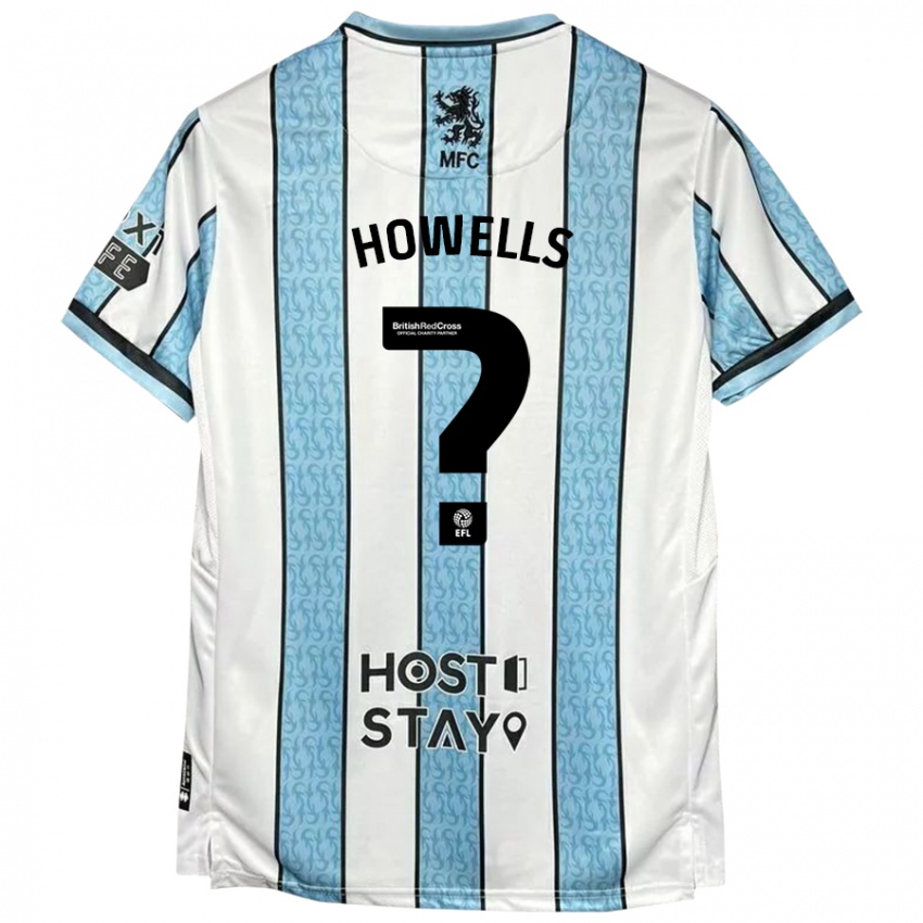 Heren Max Howells #0 Witblauw Uitshirt Uittenue 2024/25 T-Shirt