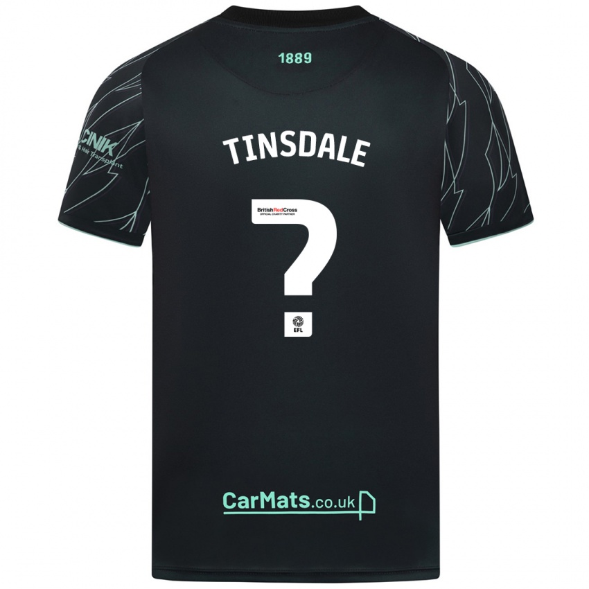 Heren Jay Tinsdale #0 Zwart Groen Uitshirt Uittenue 2024/25 T-Shirt