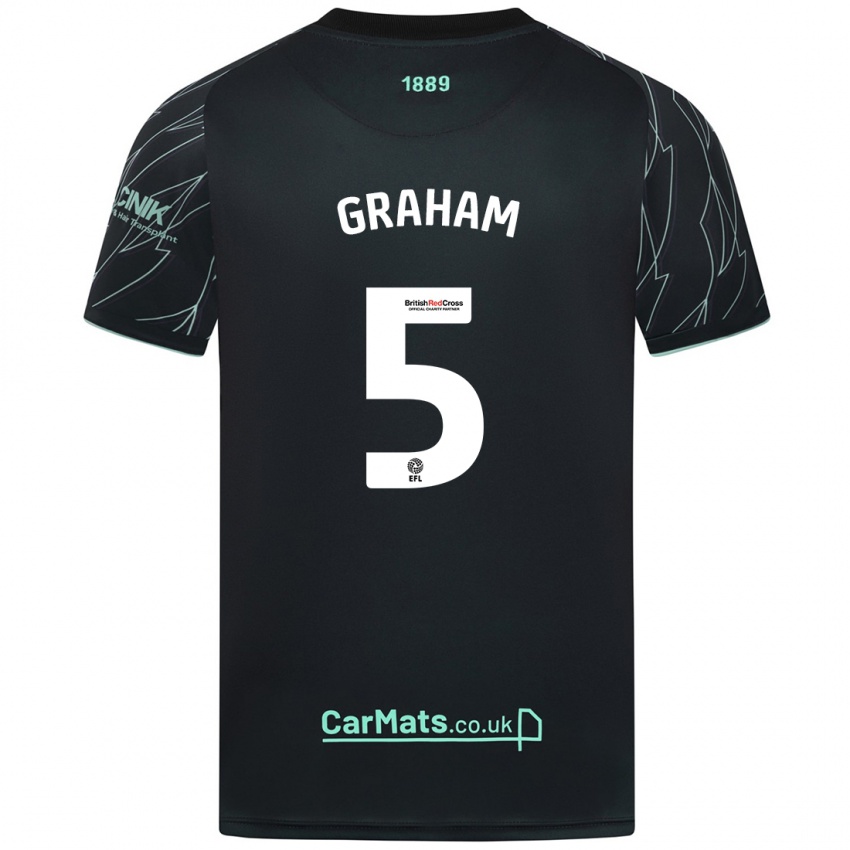 Heren Molly Graham #5 Zwart Groen Uitshirt Uittenue 2024/25 T-Shirt