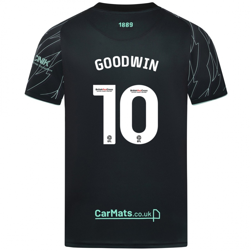 Heren Isobel Goodwin #10 Zwart Groen Uitshirt Uittenue 2024/25 T-Shirt