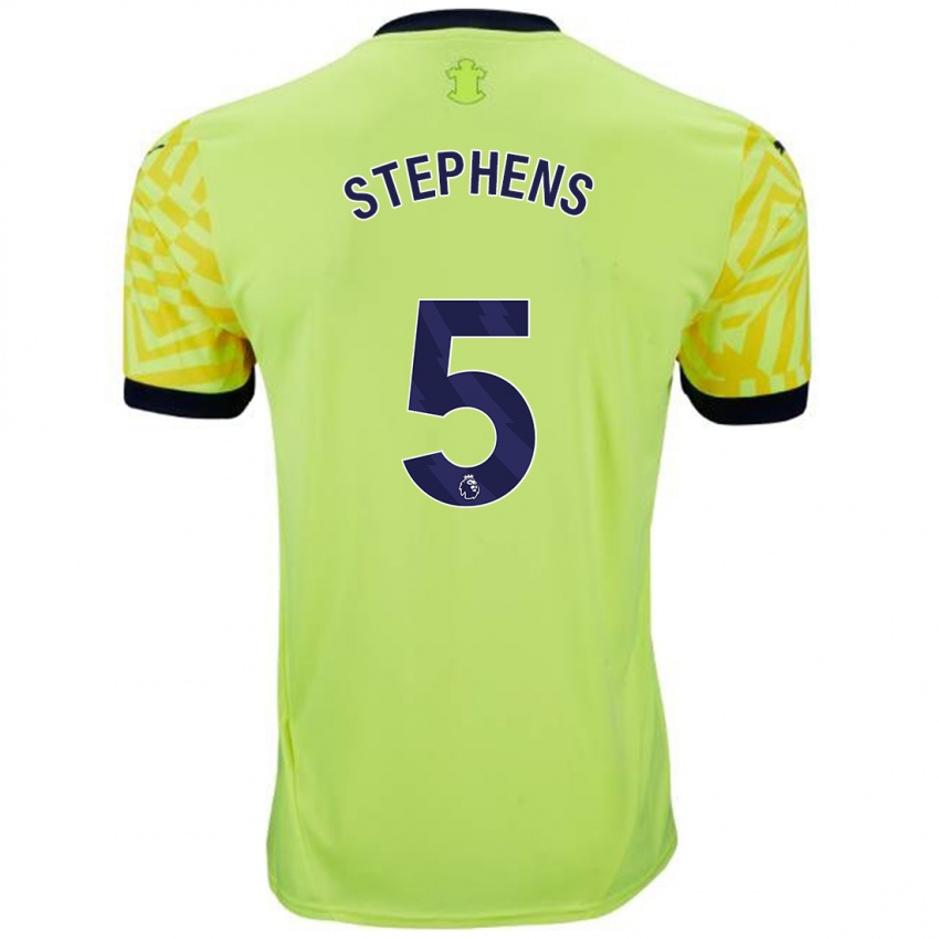 Heren Jack Stephens #5 Geel Uitshirt Uittenue 2024/25 T-Shirt