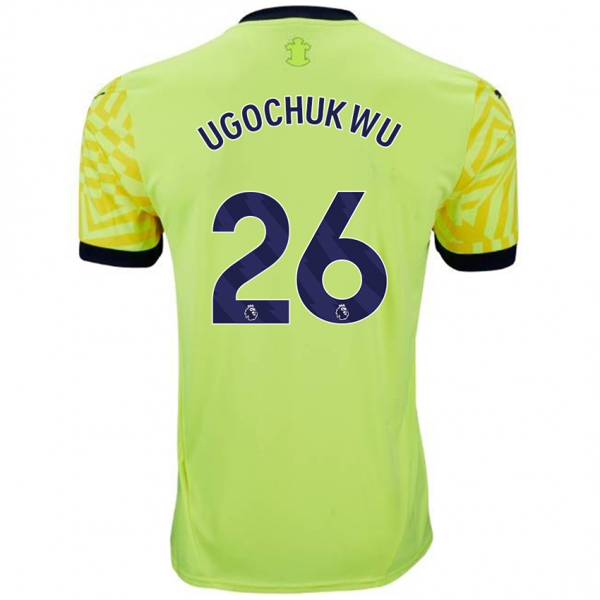 Heren Lesley Ugochukwu #26 Geel Uitshirt Uittenue 2024/25 T-Shirt