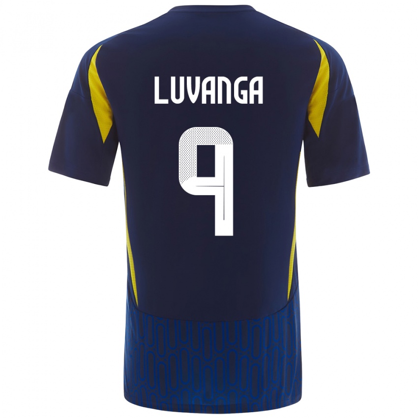 Heren Clara Luvanga #9 Blauw Geel Uitshirt Uittenue 2024/25 T-Shirt