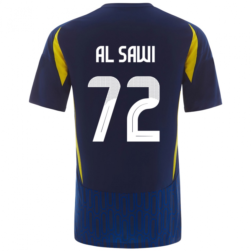 Heren Etaf Al-Sawi #72 Blauw Geel Uitshirt Uittenue 2024/25 T-Shirt