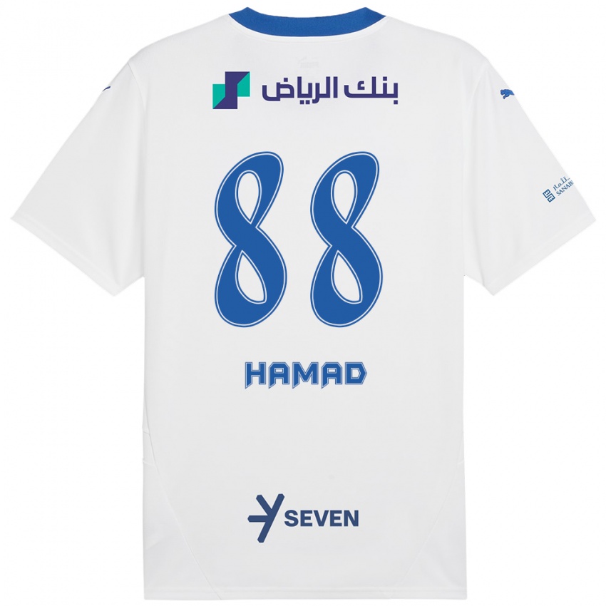 Heren Hamad Al-Yami #88 Wit Blauw Uitshirt Uittenue 2024/25 T-Shirt