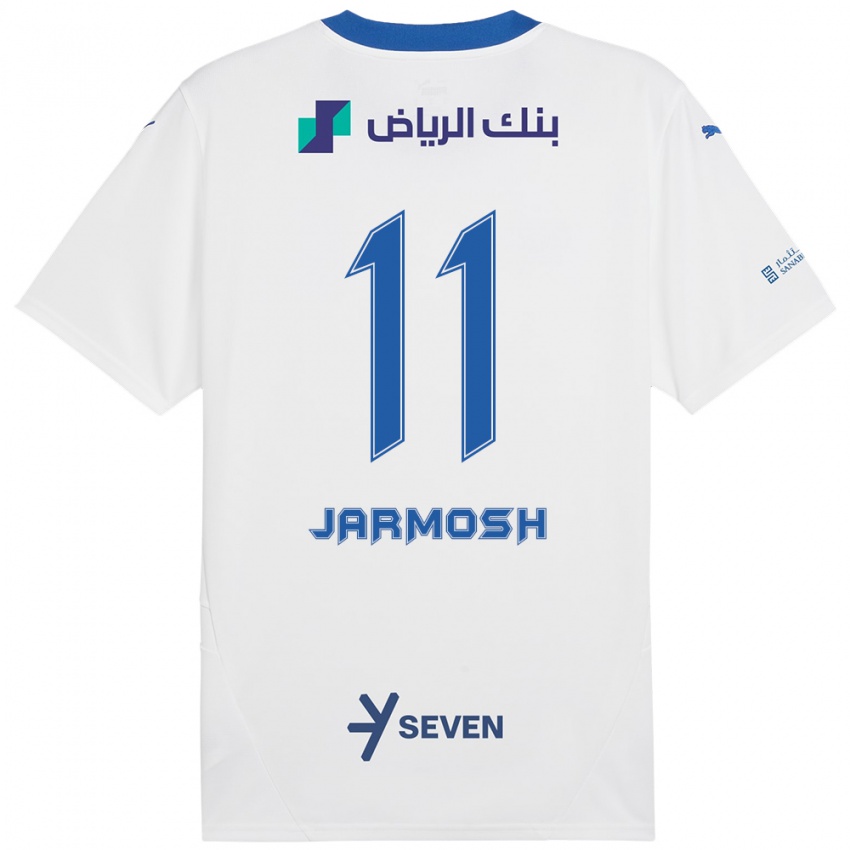 Heren Abdulaziz Jarmosh #11 Wit Blauw Uitshirt Uittenue 2024/25 T-Shirt