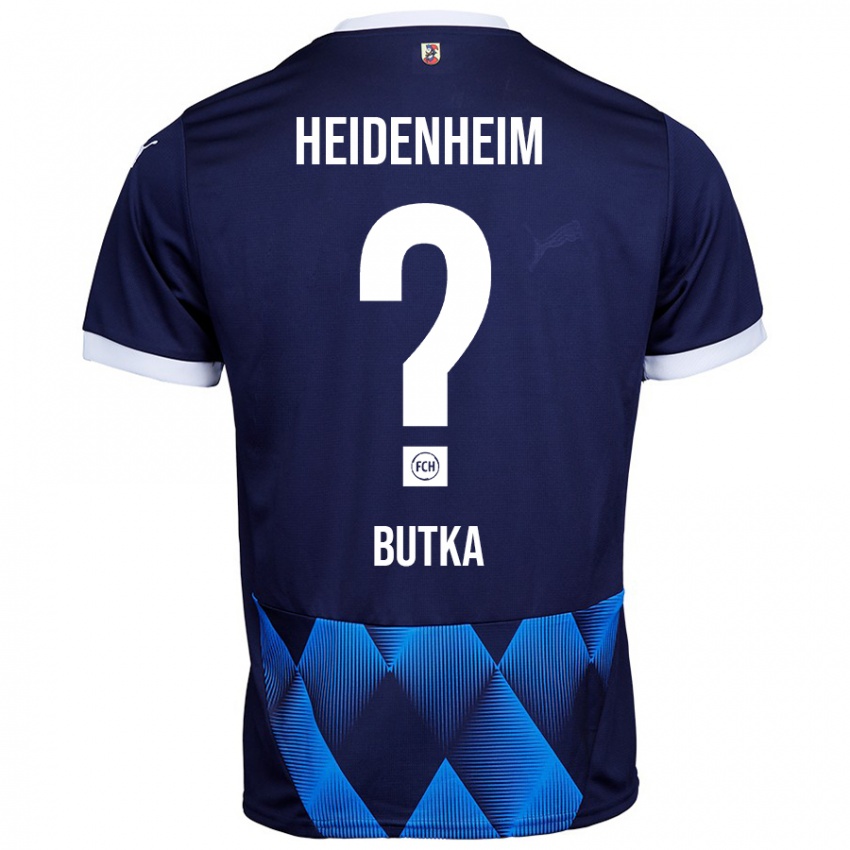 Heren Luka-Viktor Butka #0 Donker Marineblauw Uitshirt Uittenue 2024/25 T-Shirt