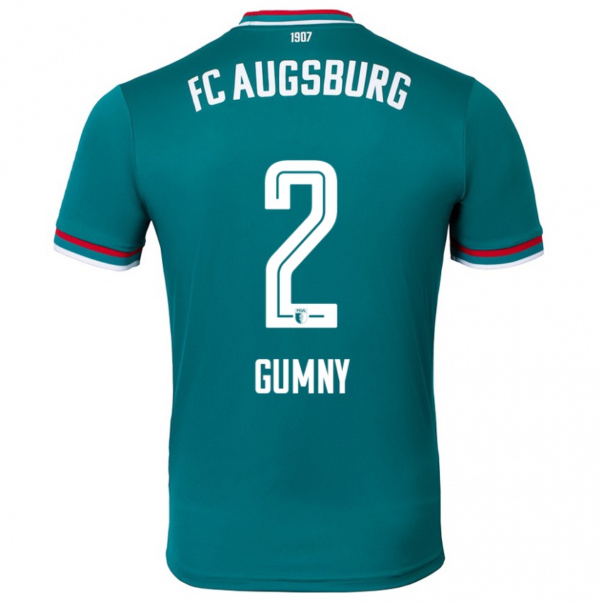 Heren Robert Gumny #2 Donkergroen Uitshirt Uittenue 2024/25 T-Shirt